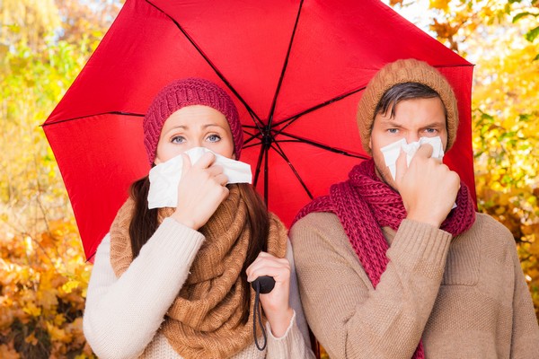 un couple atteind par la grippe saisonnière